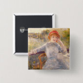 ピエールGrenouillereのルノアール| A. Fournaise 缶バッジ (正面&裏面)