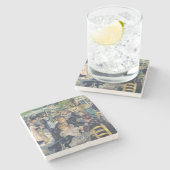 ピエールMoulin de la Galetteのルノアール|の球 ストーンコースター (横)