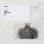 ピエールPelee (1著刻まれるアルフォンス・ド・ラマルティーヌ 名刺 (正面/裏面)