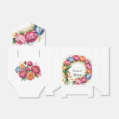 ピオエレガントンブーケ金ゴールド結婚グリッター フェイバーボックス (折り畳みなし)