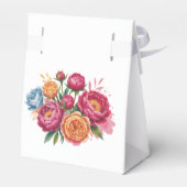 ピオエレガントンブーケ金ゴールド結婚グリッター フェイバーボックス (裏面サイド)