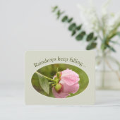 ピオニーのエラー雨滴CC1045誕生日カード 招待状 (スタンド正面)