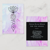 *~*ピオニーヒーラーマッグラデーションサージ霊気ヨガロータス 名刺 (正面/裏面)