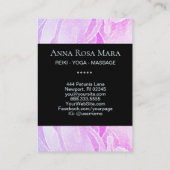 *~*ピオニーヒーラーマッグラデーションサージ霊気ヨガロータス 名刺 (裏面)