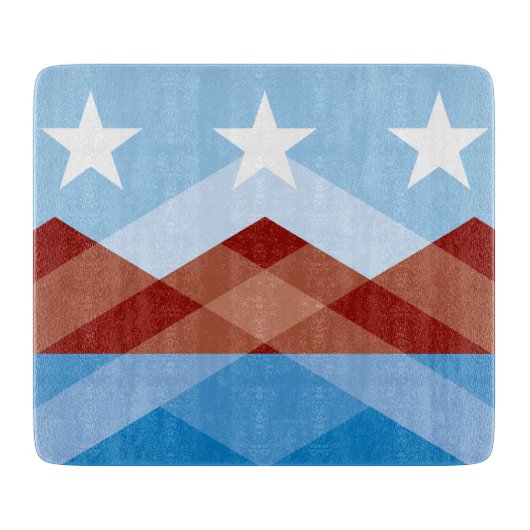 ピオリア市国旗（アリゾナ） カッティングボード (正面)