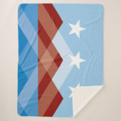 ピオリア市国旗（アリゾナ） シェルパブランケット (正面)