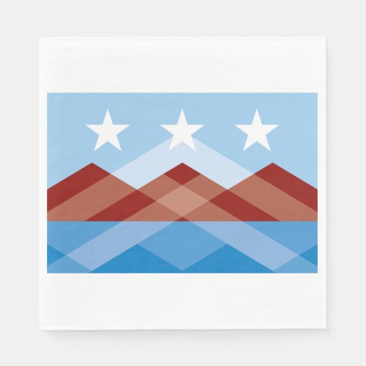 ピオリア市国旗(アリゾナ) スタンダードランチョンナプキン (正面)