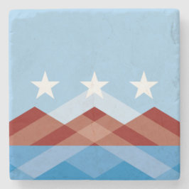 ピオリア市国旗（アリゾナ） ストーンコースター