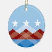 ピオリア市国旗(アリゾナ) セラミックオーナメント (左)