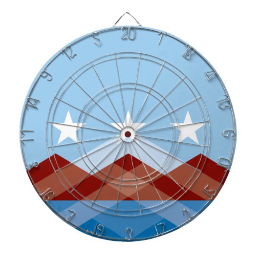 ピオリア市国旗（アリゾナ） ダーツボード (正面)