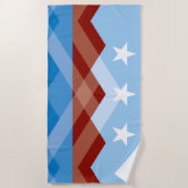 ピオリア市国旗(アリゾナ) ビーチタオル (正面)