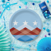 ピオリア市国旗（アリゾナ） ペーパープレート (パーティー)