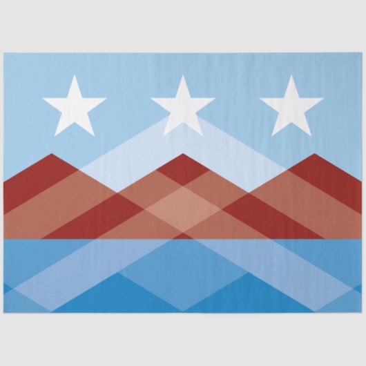 ピオリア市国旗（アリゾナ） 薄葉紙 (正面)