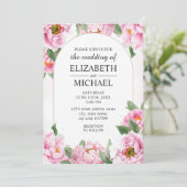 ピオンニエレガントミマリストシック結婚式招待状 招待状 (スタンド正面)