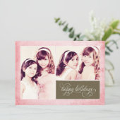 ピオーガニックッグランジク2フォトホリデーカード シーズンカード (スタンド正面)