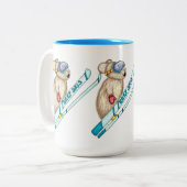 ピカイープスキースキーヤー ツートーンマグカップ (正面左)