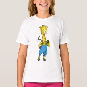 ピカクスで鉱山労働者としてのキリン Tシャツ