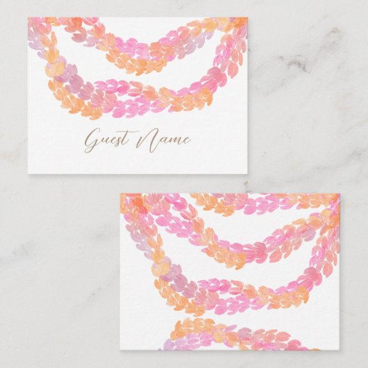 ピカケ結婚の プレイスカード (正面/裏面)