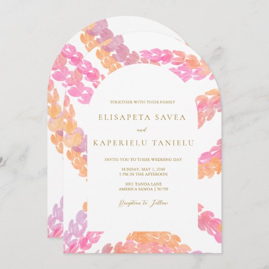 ピカケ結婚の 招待状 (正面/裏面)