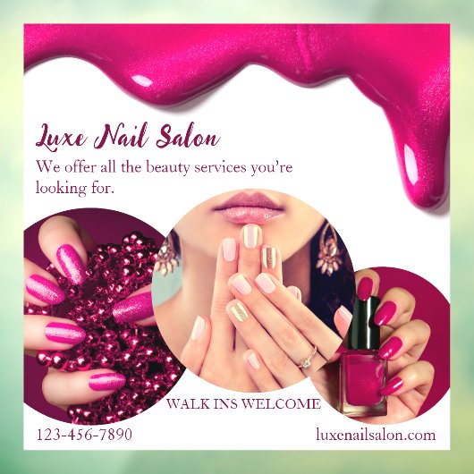 ピカスタマイズックエレガントネイルアートサロンショップ ウィンドウサイン (シート3)