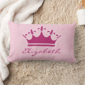 ピカスタマイズックティアラオン水玉模様 ランバークッション (ブランケット)