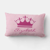 ピカスタマイズックティアラオン水玉模様 ランバークッション (裏面)