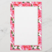 ピカスタムンクロセスフローラアートホワイト 便箋 (正面)