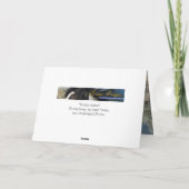 ピカソがワイルドホースのグリーティングカードを叩く カード (裏面)