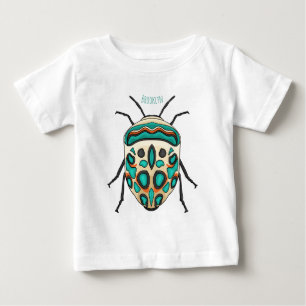 ピカソのバグ漫画イラストレーション ベビーTシャツ