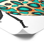 ピカソのバグ漫画イラストレーション ポスター (角)