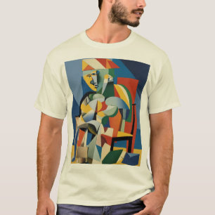 ピカソの年間展望:キュービズムへの3Dトリビュート Tシャツ