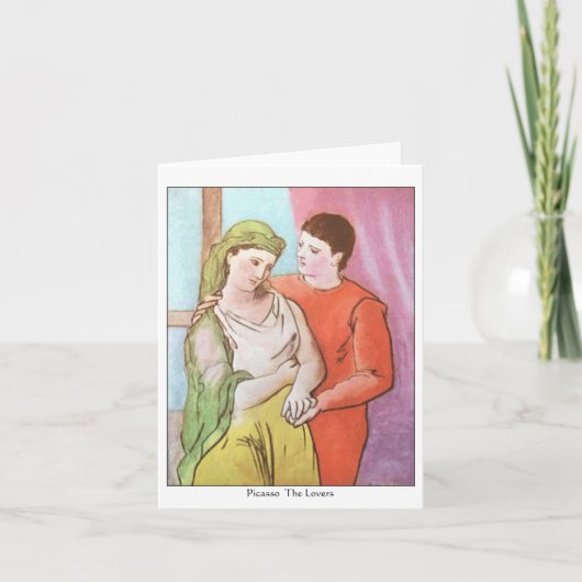 ピカソの恋人のメッセージカード カード (正面)