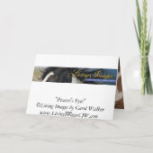 ピカソの目ワイルドホースグリーティングカード カード (裏面)