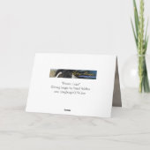 ピカソは野生の馬のグリーティングカードを持ち上げる カード (裏面)