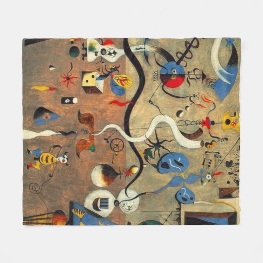 ピカソカーニバル フリースブランケット (正面(横))