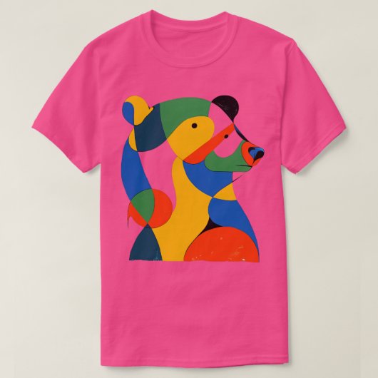 ピカソスタイルベア Tシャツ (デザイン正面)