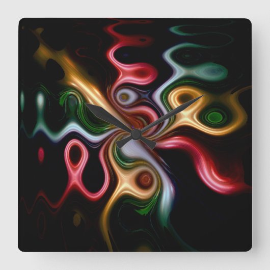 ピカソバラ スクエア壁時計 (正面)