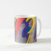 "ピカソ猫"の抽象美術のマグ コーヒーマグカップ (正面右)