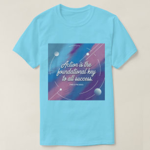 ピカソ生産性引用文Tシャツ Tシャツ