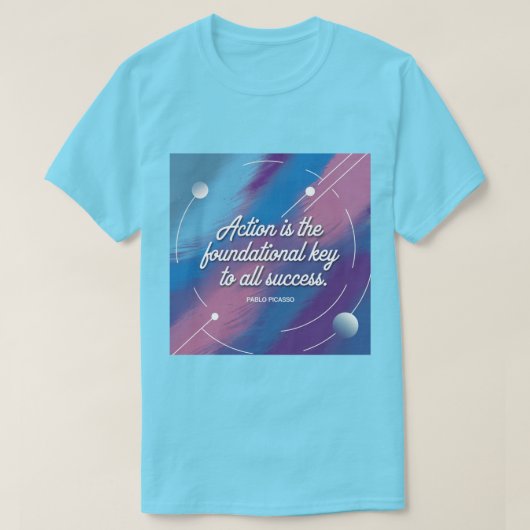ピカソ生産性引用文Tシャツ Tシャツ (デザイン正面)