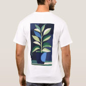 ピカソ育インスパイア育植物 Tシャツ (裏面)