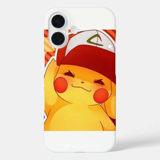 ピカチュウトレーナーキャップ Case-Mate iPhoneケース (裏面)