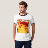 ピカチュウトレーナーキャップ Tシャツ (正面フル)