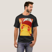 ピカチュウトレーナーキャップ Tシャツ (正面フル)