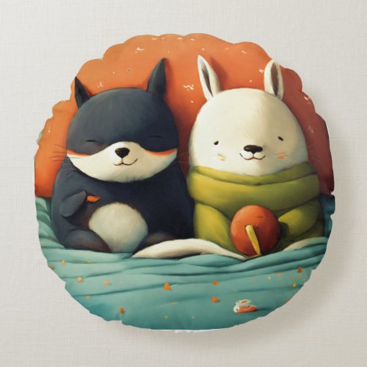 ピカチュカバー枕 ラウンドクッション (正面)