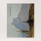 ピカチョピークアリゾナ南西部デザートマウンテン ジグソーパズル (縦)