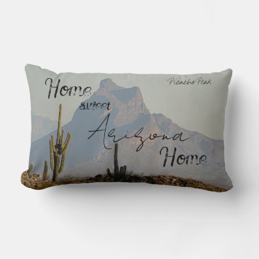 ピカチョピークアリゾナ南西部デザートマウンテン ランバークッション (正面)