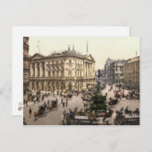 ピカディリーサーカス、ロンドンc.1895 ポストカード (正面/裏面)