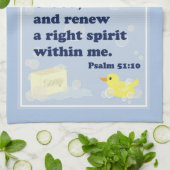 ピカピカのきれいなゴム製Duckie手タオル キッチンタオル (折り畳み)