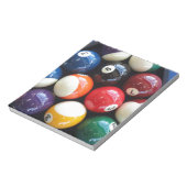 ピカピカのプールボールが閉まる ノートパッド (回転)